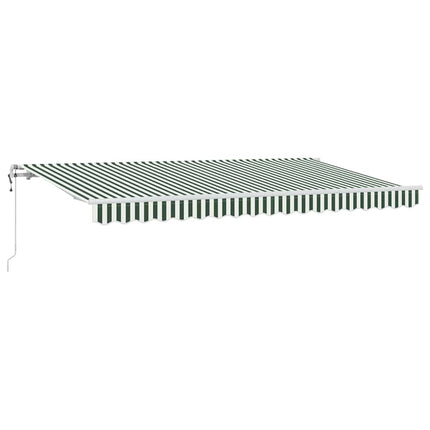 Utfällbar markis Grön 400 x 200 cm tyg
