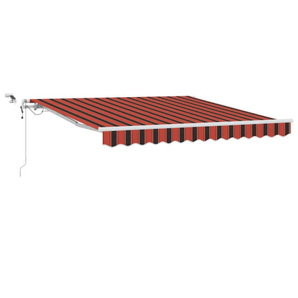 Utfällbar markis Orange och Brunt 300 x 250 cm