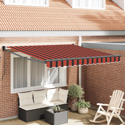Utdragbar markis Orange och Brunt 300 x 250 cm