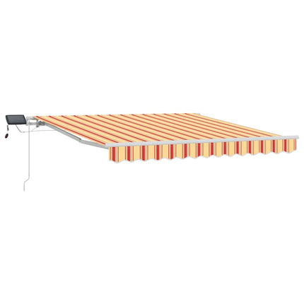 Utdragbar markis Gul och Orange 300 x 250 cm Duk och Aluminium