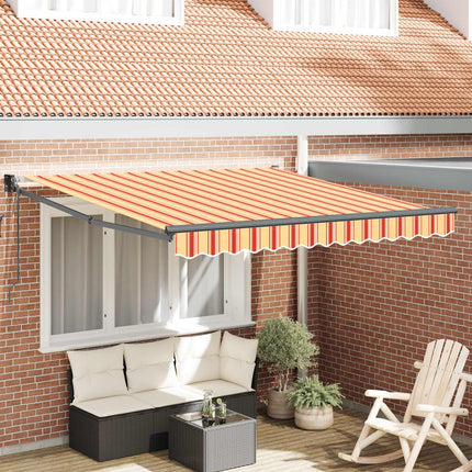 Markis Gul och Orange 300 x 250 cm Polyester och metall
