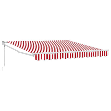 Utdragbar markis Röd 300 x 250 cm Polyester och metall