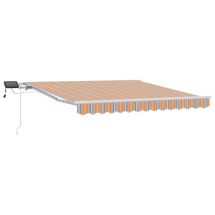 Utfällbar markis Flerfärgsdesign 300 x 250 cm Tyger och Stål