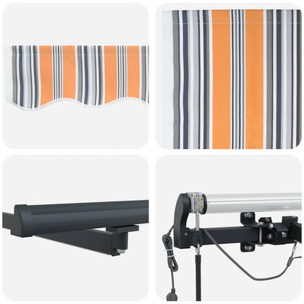 Markis tyg Flerfärgsdesign 300 x 250 cm Polyester