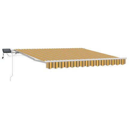 Utfällbar markis Flerfärgsdesign 300 x 250 cm Tyger och Stål