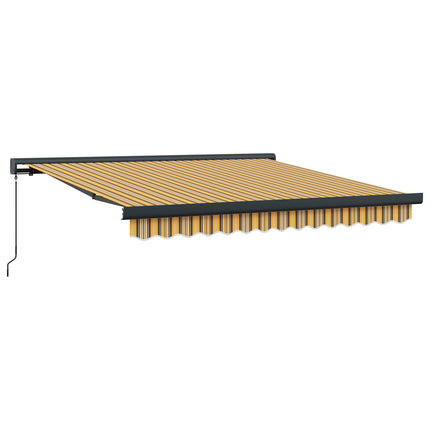 Utfällbar markis Flerfärgsdesign 300 x 250 cm Tyg och Metall