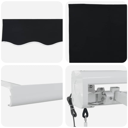 Markis Svart 300 x 250 x 165 cm Polyester och aluminium
