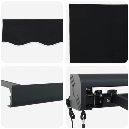 Markis Svart 300 x 250 x 165 cm Polyester och aluminium