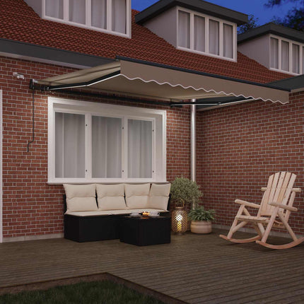 Markis tyg Beige 300 x 250 cm Polyester