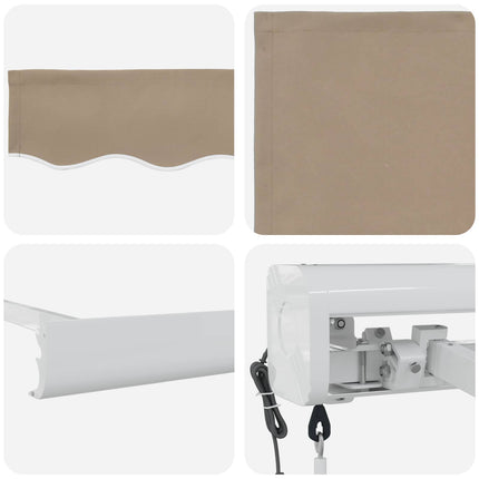 Markis Beige 300 x 250 x 165 cm Polyester och aluminium