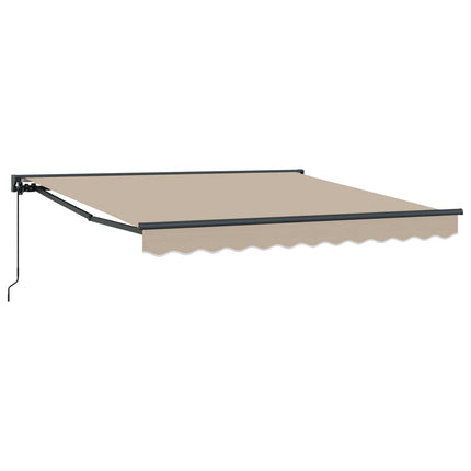 Markisram Beige 300 x 250 cm Polyester med PU-beläggning