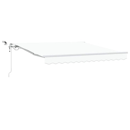 Utdragbar markis Vit 300 x 250 cm Polyester