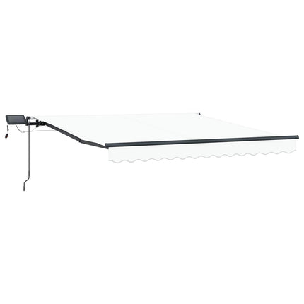 Utfällbar markis Vit 300 x 250 cm tyg