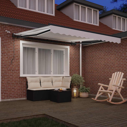 Markis tyg Vit 300 x 250 cm Polyester