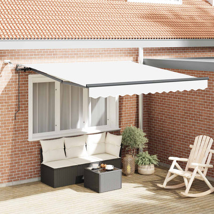 Markis tyg Vit 300 x 250 cm Polyester