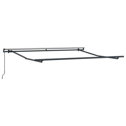 Utfällbar markis Ljusgrå 300 x 250 cm Polyester och Stål