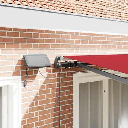 Utfällbar markis Röd 300 x 250 cm tyg