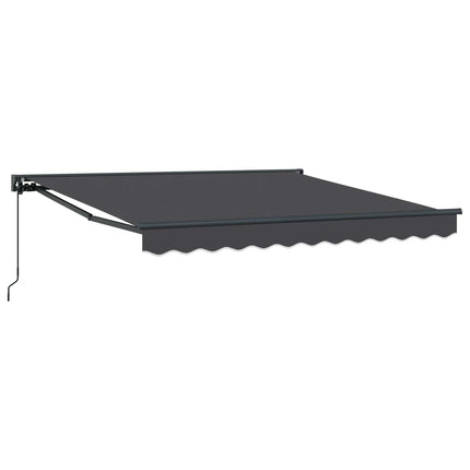Markisram Antracit 350 x 250 cm Polyester med PU-beläggning