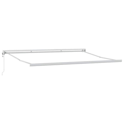 Utfällbar markis orange och brun 350 x 250 cm