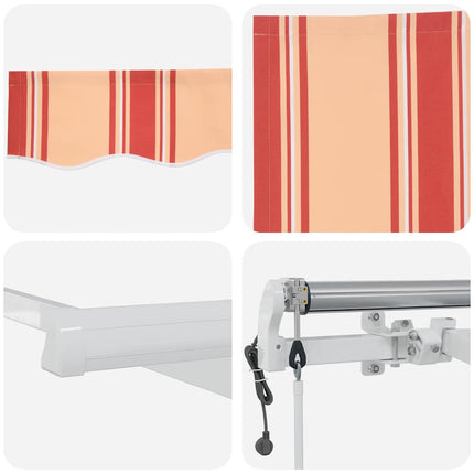 Elektrisk Retraktabel Markis Gul och Orange 350 x 250 cm