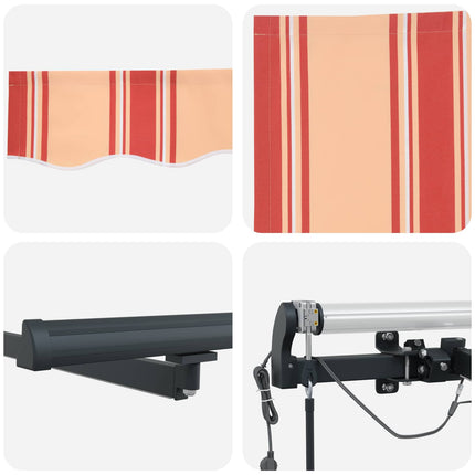 Markis tyg Gul och Orange 350 x 250 cm Polyester