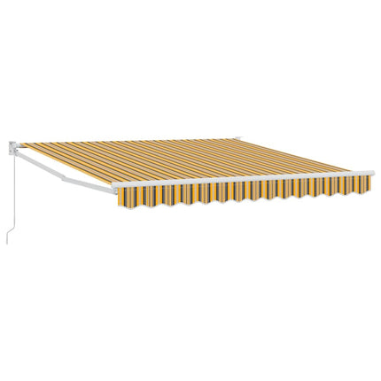 Utfällbar markis Flerfärgsdesign 350 x 250 cm