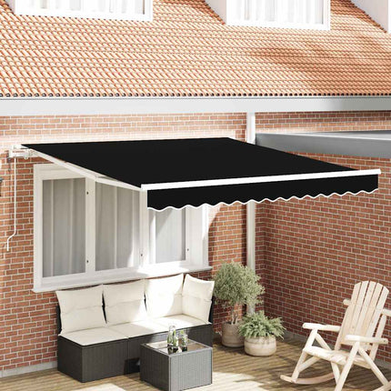 Elektrisk Retraktabel Markis Svart 350 x 250 cm