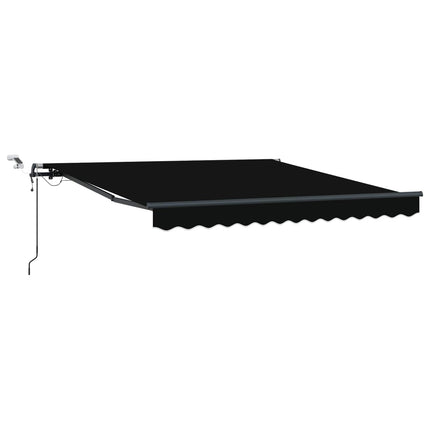 Markis tyg Svart 350 x 250 cm Polyester