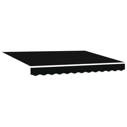Markisram Svart 350 x 250 cm Polyester med PU-beläggning