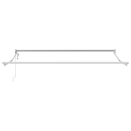 Utfällbar markis Beige 350 x 250 cm Polyester och aluminium