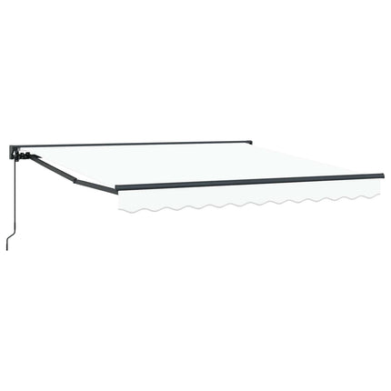 Markisram Vit 350 x 250 cm Polyester med PU-beläggning