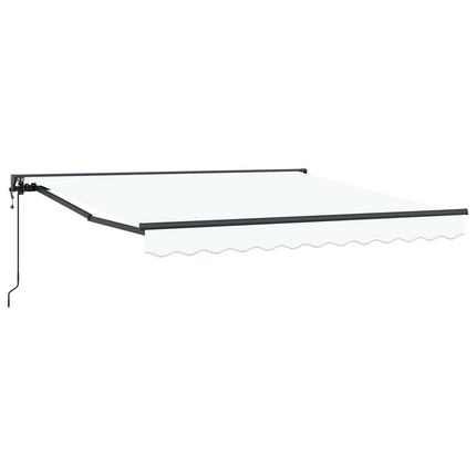 Markisram Vit 350 x 250 cm Polyester med PU-beläggning