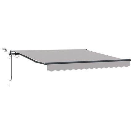 Markis tyg Ljusgrå 350 x 250 cm Polyester