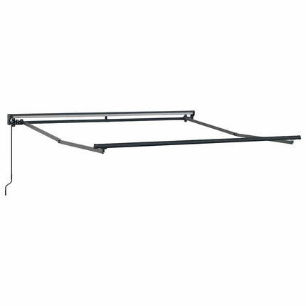Markisram Röd 350 x 250 cm Polyester med PU-beläggning