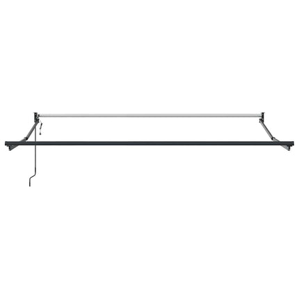 Utfällbar markis Grön och Vit 350 x 250 cm
