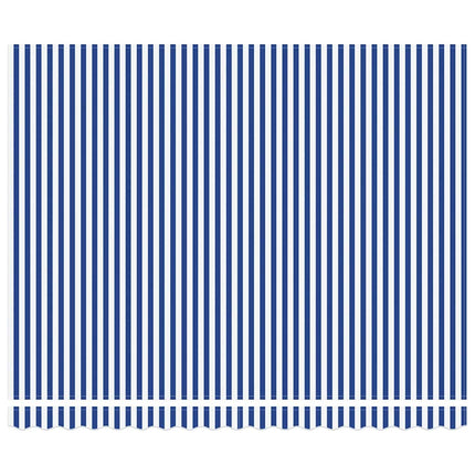Utfällbar markis Blå och Vit 400 × 300 cm