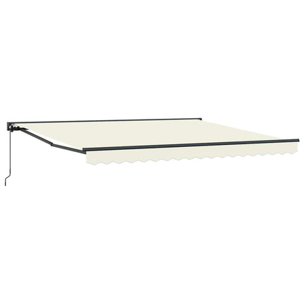Markisram Kräm 400 × 300 cm Polyester med PU-beläggning
