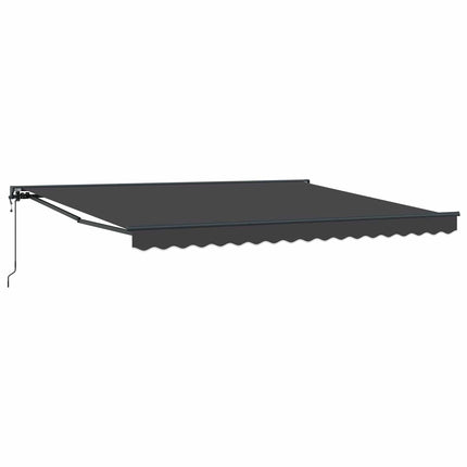 Markisram Antracit 400 × 300 cm Polyester med PU-beläggning