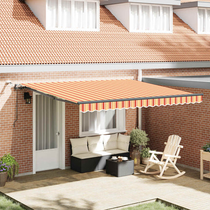 Markis tyg Gul och Orange 400 × 300 cm Polyester