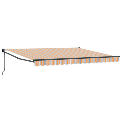 Utfällbar markis Flerfärgsdesign 400 × 300 cm