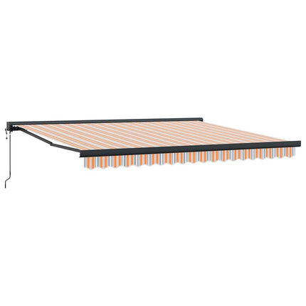 Markis Flerfärgsdesign 400 × 300 cm Polyester och aluminium