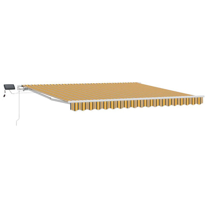 Utfällbar markis Flerfärgsdesign 400 × 300 cm Tyger och Stål