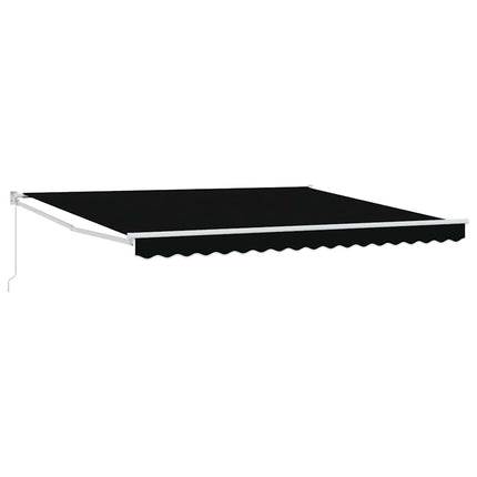 Utdragbar markis Svart 400 × 300 cm