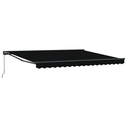 Markisram Svart 400 × 300 cm Polyester med PU-beläggning