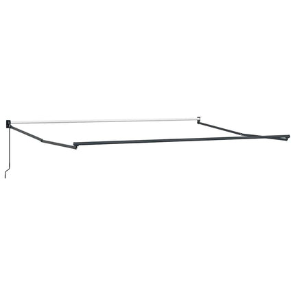 Utfällbar markis Beige 400 × 300 cm Polyester och aluminium
