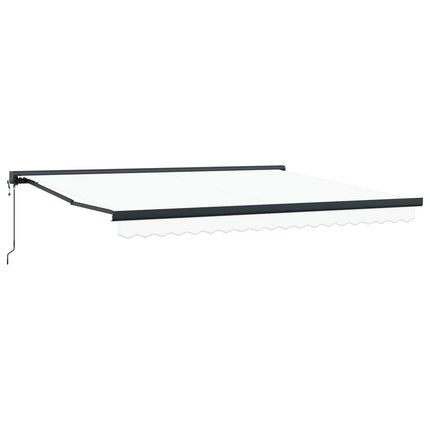 Markis Vit 400 × 300 cm Polyester och aluminium