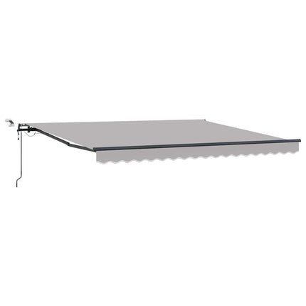 Markis tyg Ljusgrå 400 × 300 cm Polyester