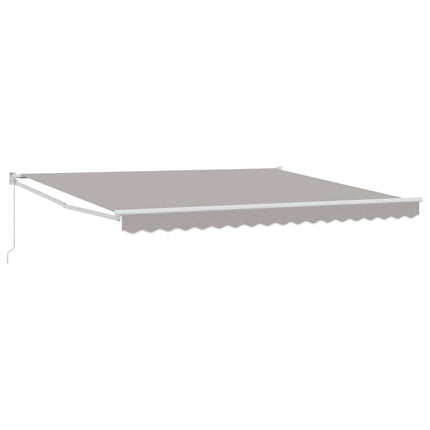 Utdragbar markis Ljusgrå 400 × 300 cm