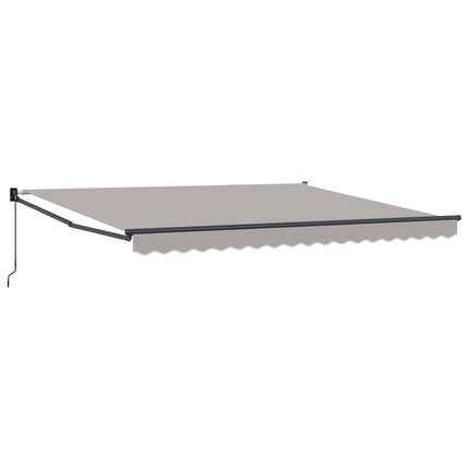 Utdragbar markis Ljusgrå 400 × 300 cm