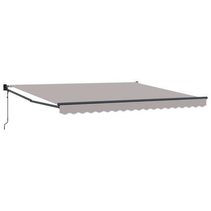 Markis Ljusgrå 400 × 300 cm Polyester och metall